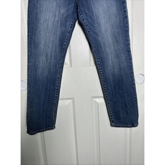 Kut From The Cloth 10P Catherine Boyfriend Jeans Mid Rise Slim Medium Wash Blue - Picture 5 of 12